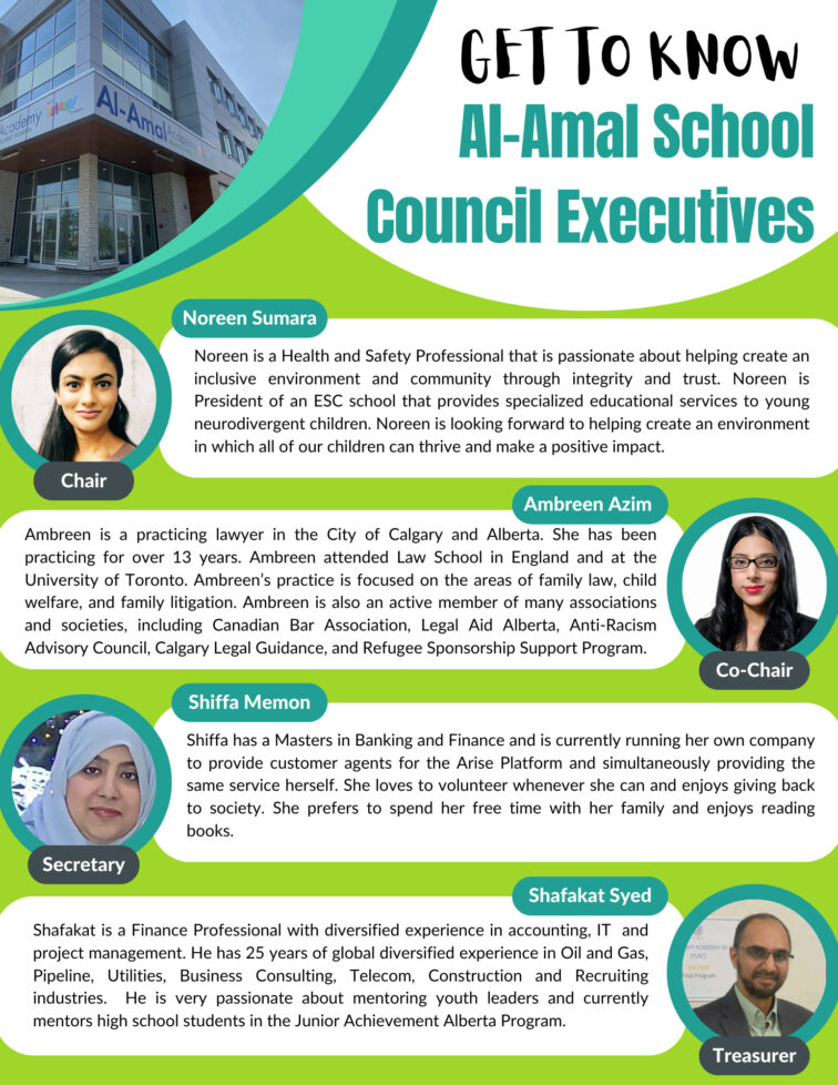 Al-Amal School Council Executives